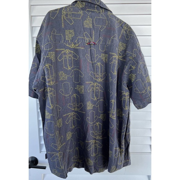 VTG Willie Esco Short Sleeve Button Up Shirt Blue Men's Size 3XL - Picture 8 of 11